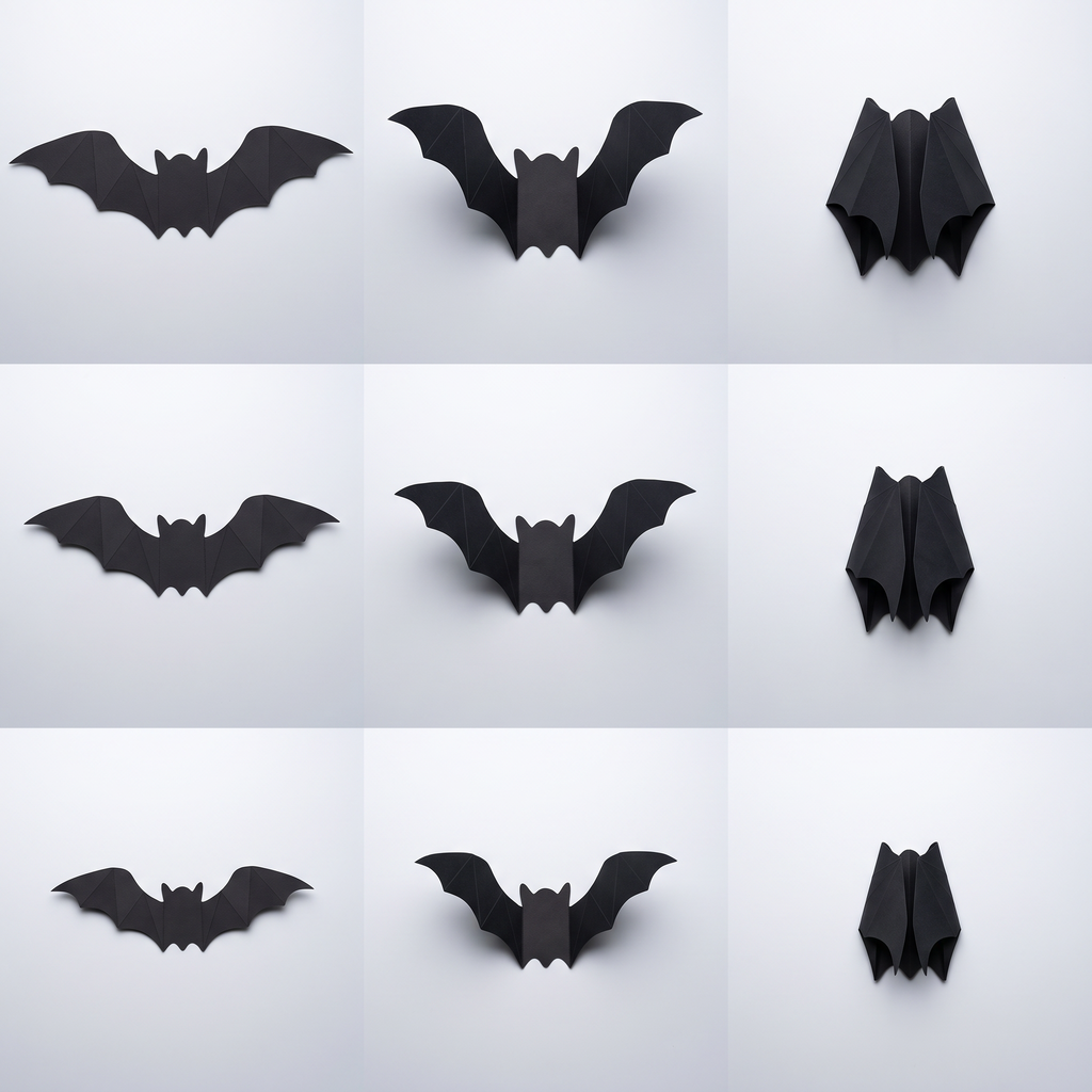 3D LED Fledermaus Wandaufkleber mit Violettem Licht – Halloween Deko für Wand & Party