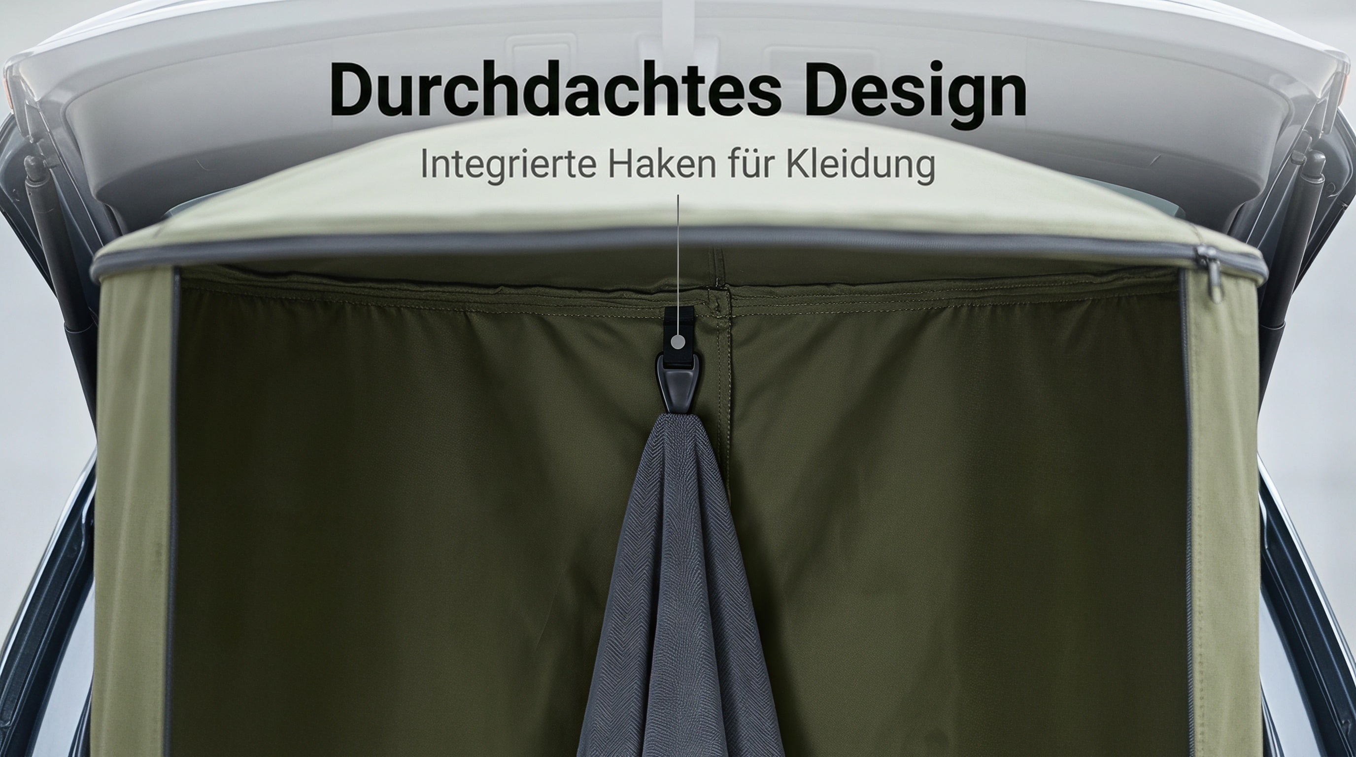 Mobiles Umkleidezelt für Kofferraum – Wasserdicht & Blickdicht für Camping & Surfen