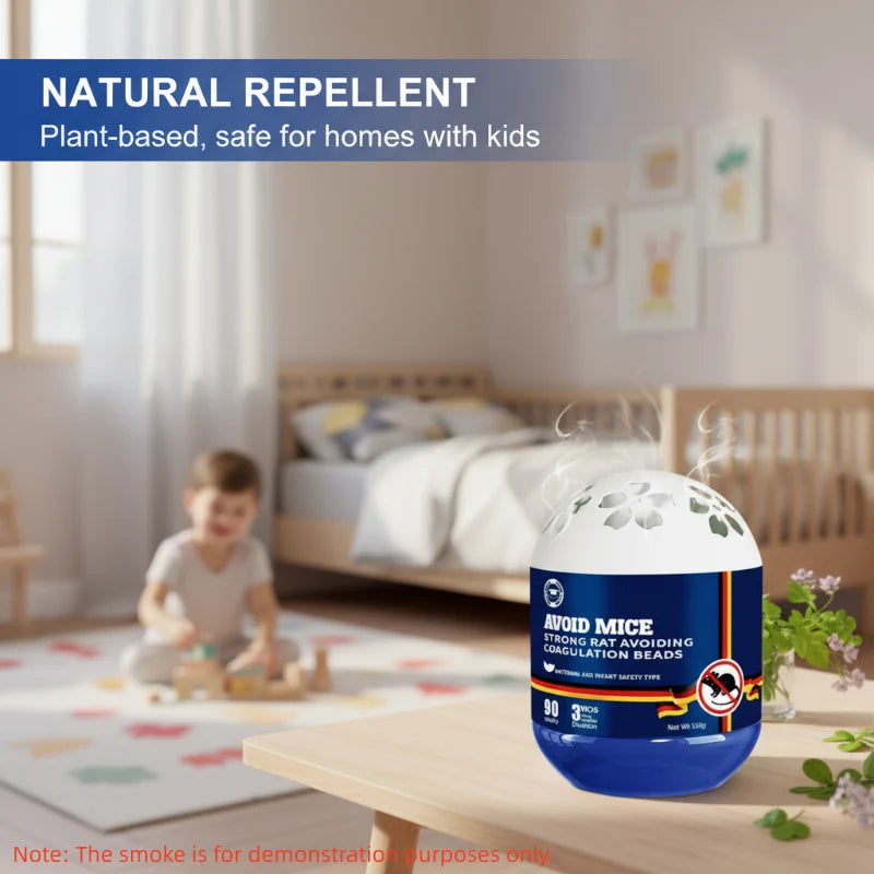 Pflanzliches Mäuse-Abwehr Gel – Langzeit Ratten-Schreck Dose mit Ätherischen Ölen für Haus, Dachboden & Garage