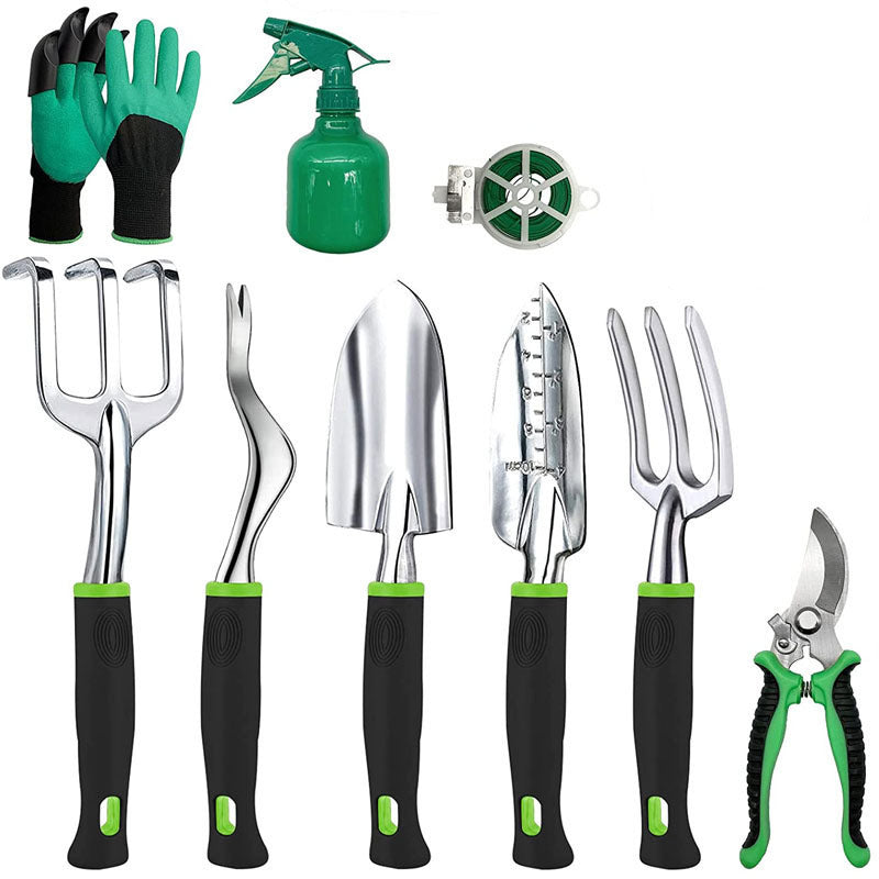 11-teiliges Gartenwerkzeug-Set – Vielseitiges Gartenset für Heim- und Landschaftspflege, Gartenarbeit & Pflanzenpflege