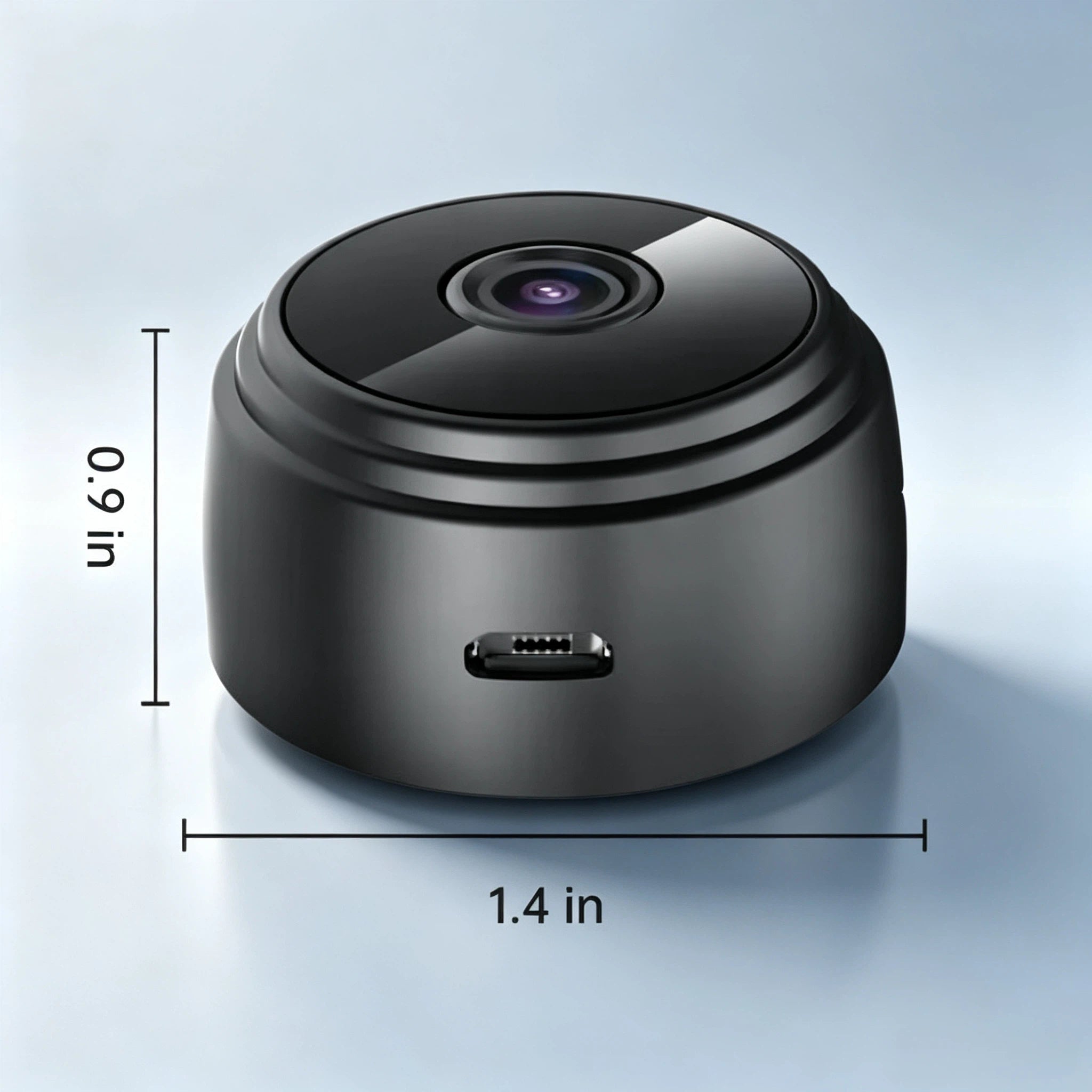 Mini WLAN Überwachungskamera mit App – Kabellose HD Magnetische WiFi Kamera mit Nachtsicht & Bewegungsmelder – Unauffällige Sicherheitskamera für Innen, Auto, Wohnmobil & Notfall
