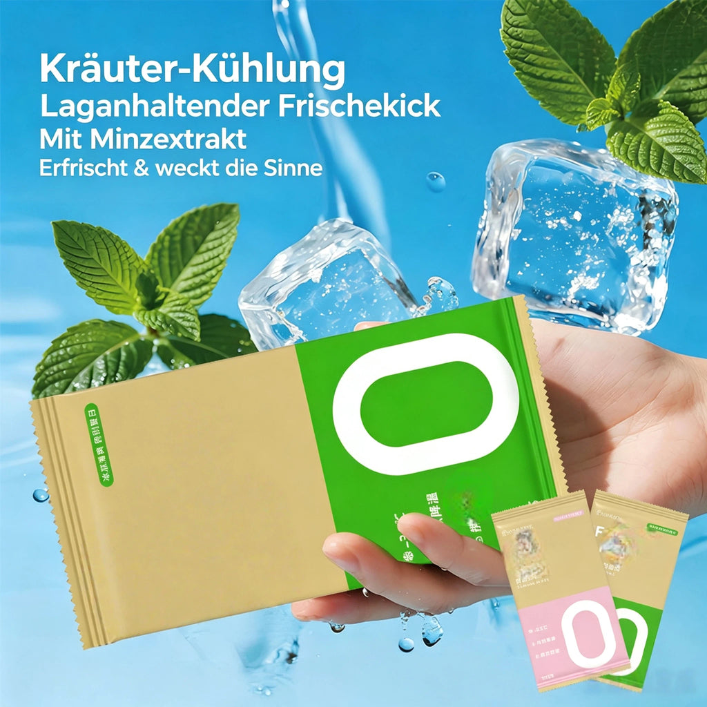 5* Kühlungstuch Einzelpackung – XL Einweg Eistuch mit Minzextrakt & Kräuter-Kühlung – Sofortiger Frischekick für Sport, Arbeit, Lernen & Heiße Sommertage