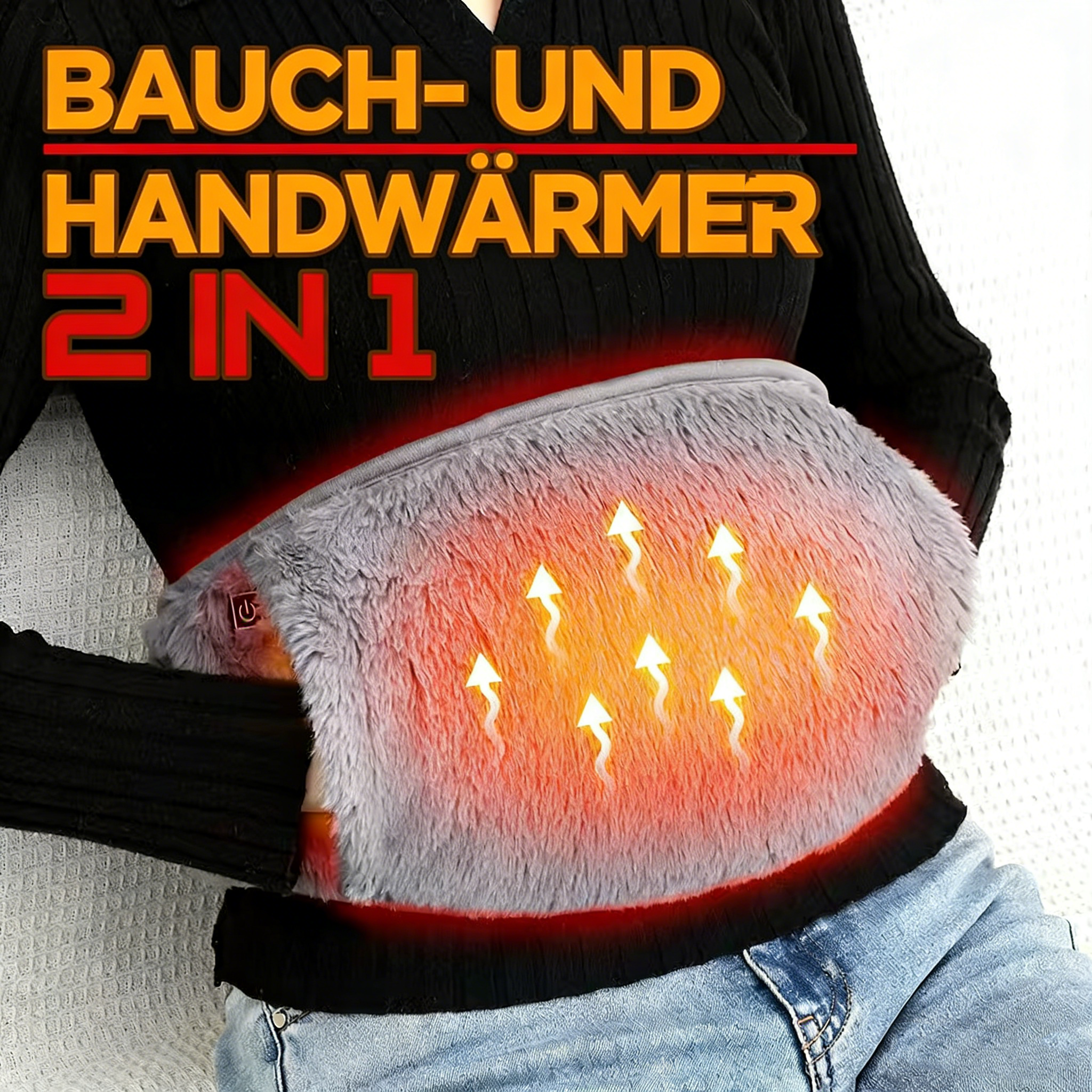 Elektrische Wärmegürtel – Bauch- und Handwärmer, Multifunktionale Heizauflage mit USB-Anschluss