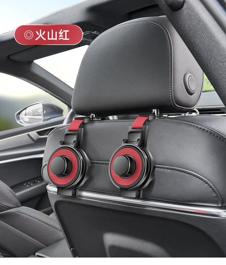 Multifunktionaler Auto Rücksitz Organizer: Kopfstützen-Haken mit Becherhalter & Handyhalterung