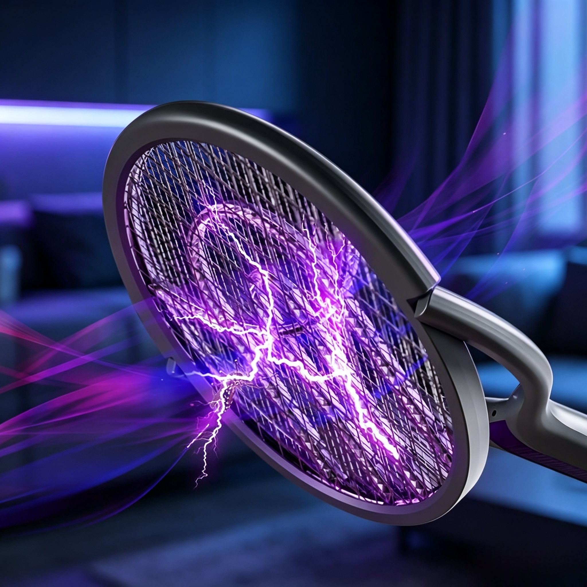 Elektrische Fliegenklatsche Klappbar mit UV Licht – Wiederaufladbare Insektenvernichter & Mückenfalle