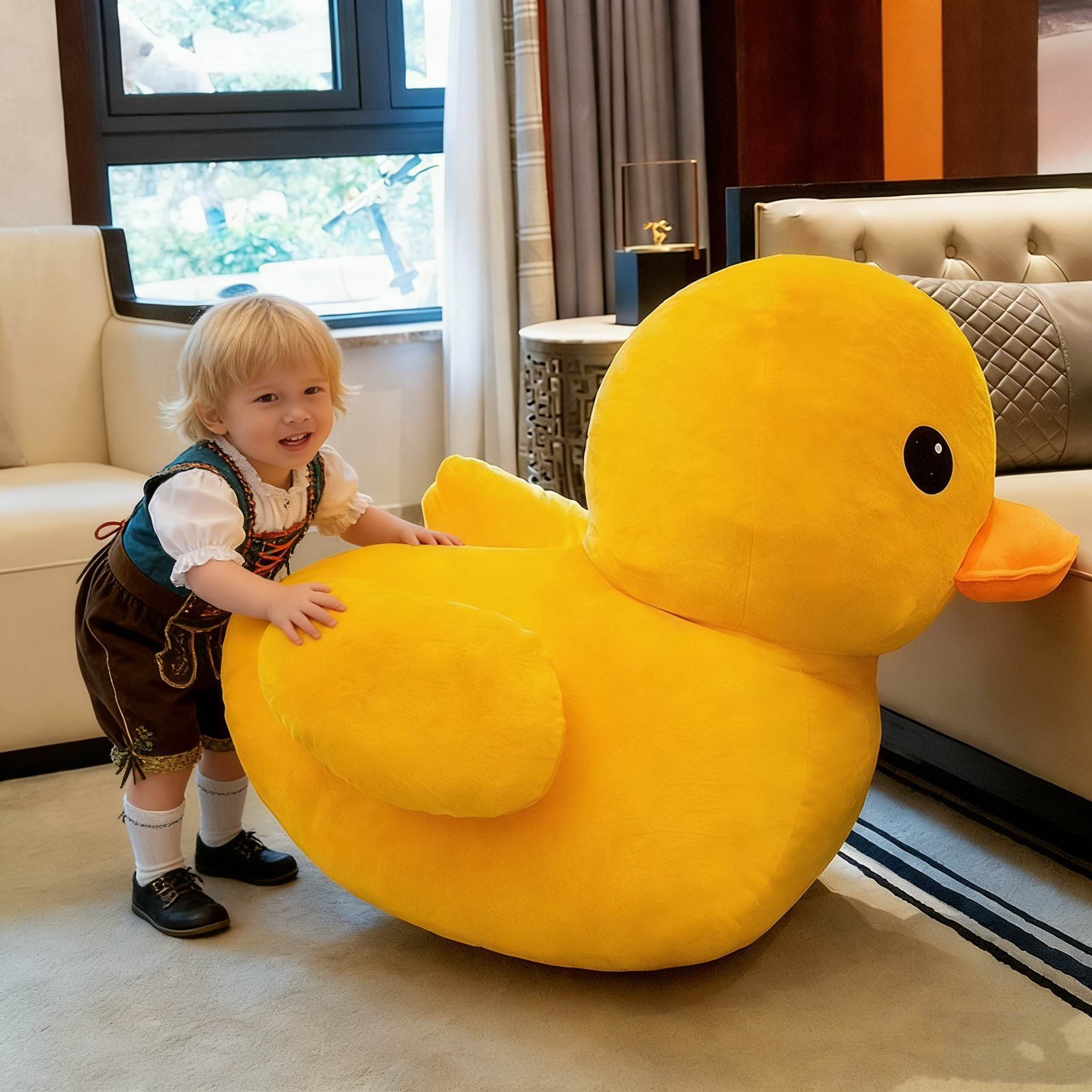 70 cm Gelbe Ente Kuscheltier – Flauschiger Begleiter für Kinder & Erwachsene