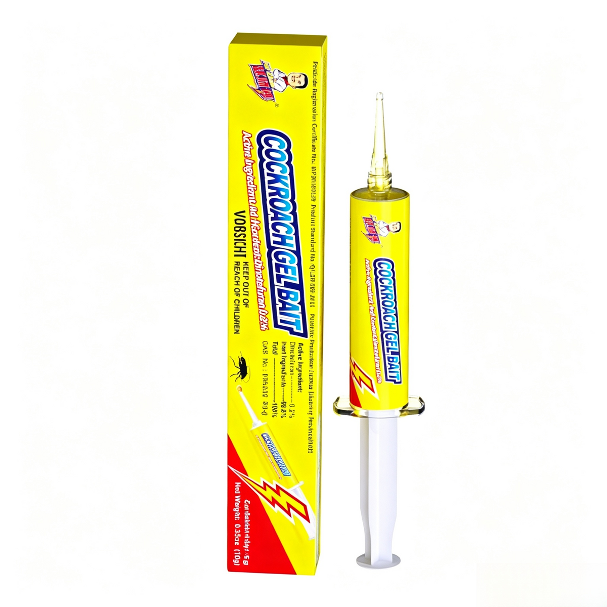 Kakerlaken Gel Bait (2er-Set) – Starkes Schabengift mit Übertragbarer Nestwirkung, Professionelles Kakerlakengift Spritze mit Lockstoff für Küche, Bad & Haushalt