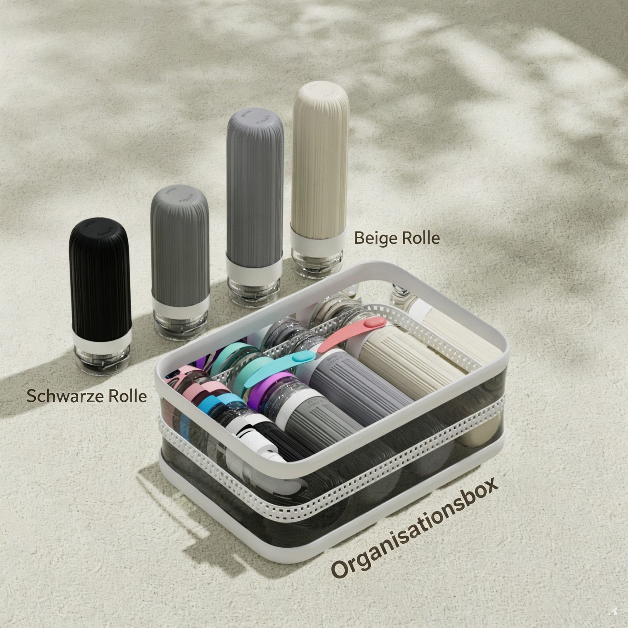 Auslaufsicheres Reiseflaschen Set aus Silikon: 4-in-1 Kosmetikbehälter für Shampoo & Duschgel