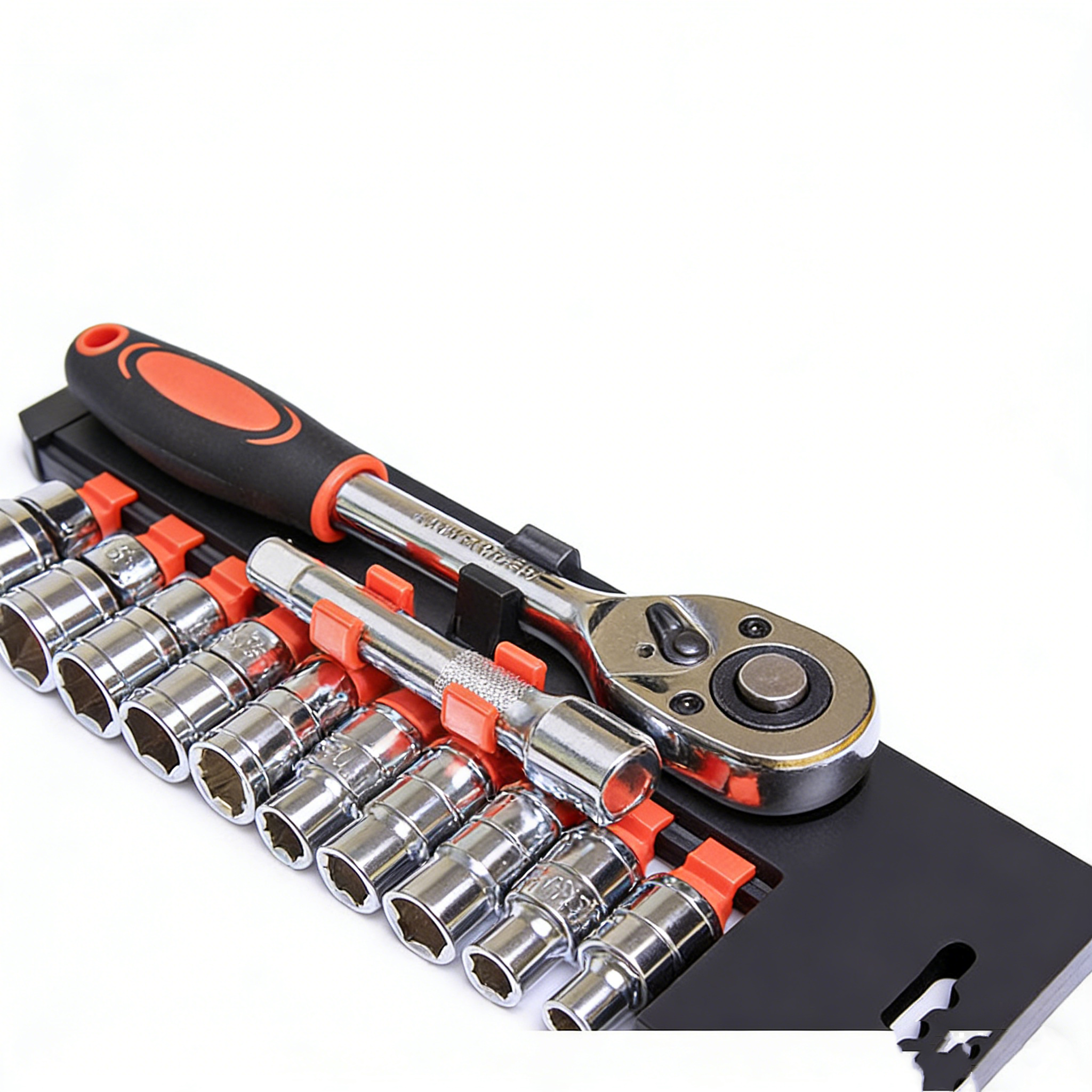 1/4" Steckschlüsselsatz 12-teilig – Profi Knarrenkasten mit Ratschenschlüssel – Kleiner Werkzeugsatz für KFZ & Heimwerker – Cr-V Stahl