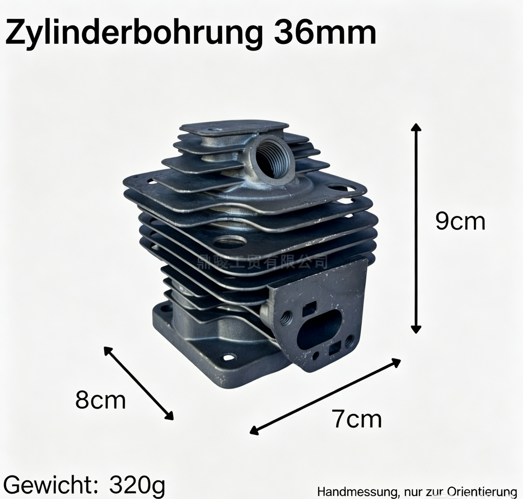 36mm Zylinder-Kit für 36F Motoren: Komplettes Kolben- & Zylindersatz mit Dichtungen im Set
