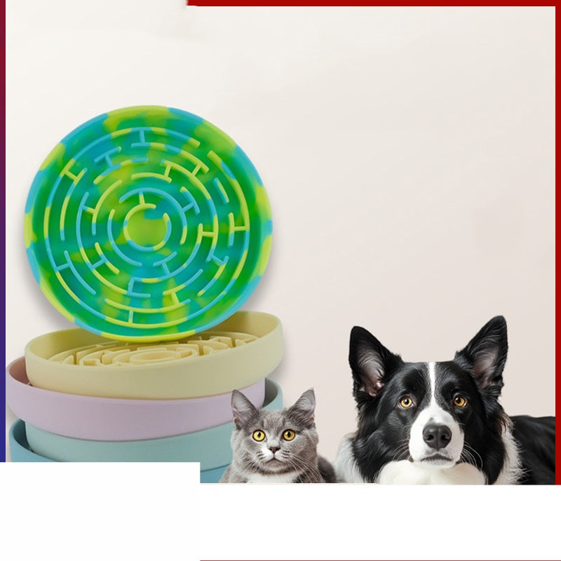 Lick Mat für Hunde & Katzen – Silikon Schleckmatte mit starken Saugnäpfen – Anti-Schling-Napf zur Beruhigung bei Baden & Pflege – Interaktive Futtermatte für Erdnussbutter & Joghurt