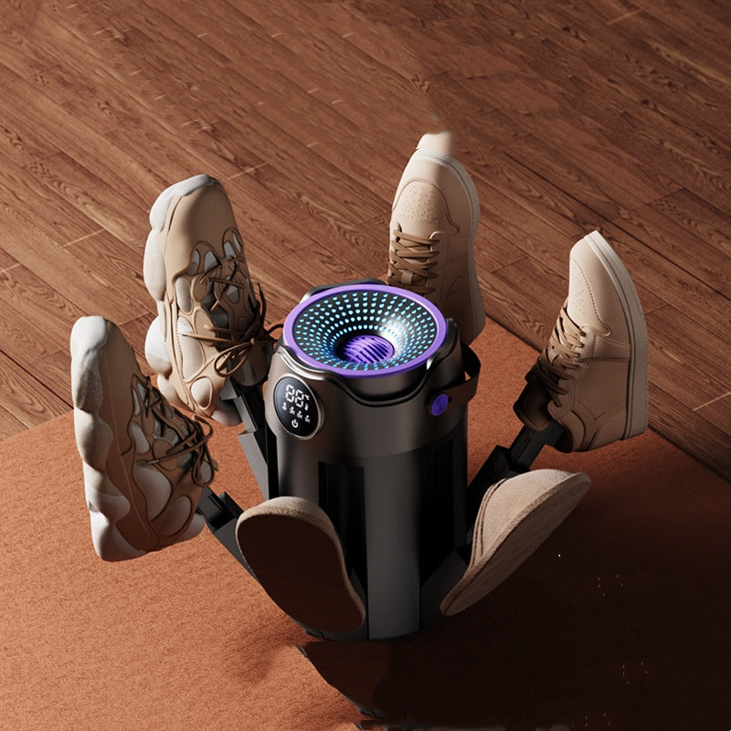 Elektrischer Schuhtrockner mit Timer und UV Sterilisation Klappbarer Stiefeltrockner zur Geruchsentfernung Schnelltrockner für Wanderschuhe und Sportschuhe