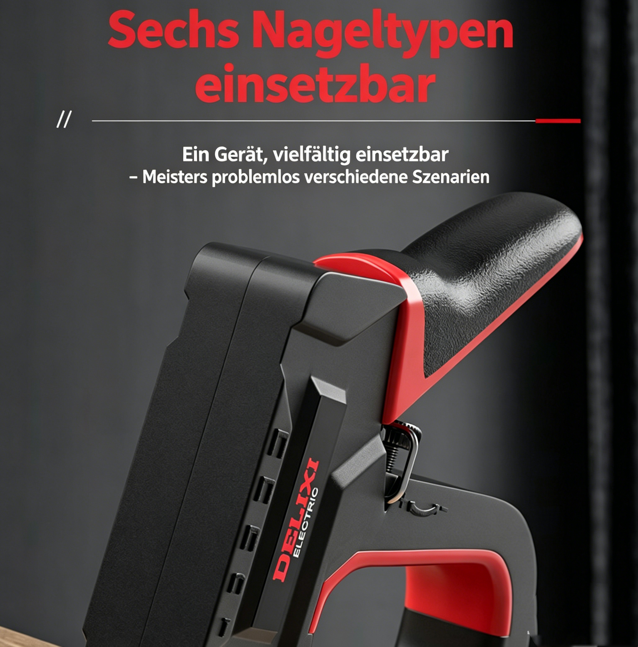 4-in-1 Handtacker Set mit Klammern: Manueller Nagler für Holz, Möbel & Heimwerke