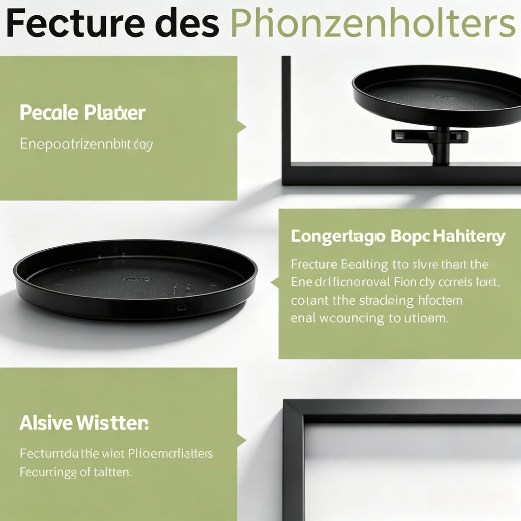 Wand-Pflanzenhalter im Bilderrahmen Design – Moderne Metall Wanddeko für Blumenständer, Pflanzentöpfe & Vasen – Schwarzer Metallrahmen für Wohnzimmer & Balkon