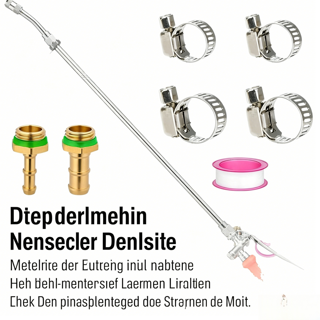72cm Multifunktionale Gartenspritze mit Verlängerung: Hochdruck Hochdruckreiniger für Bewässerung, Autowäsche & Schädlingsbekämpfung