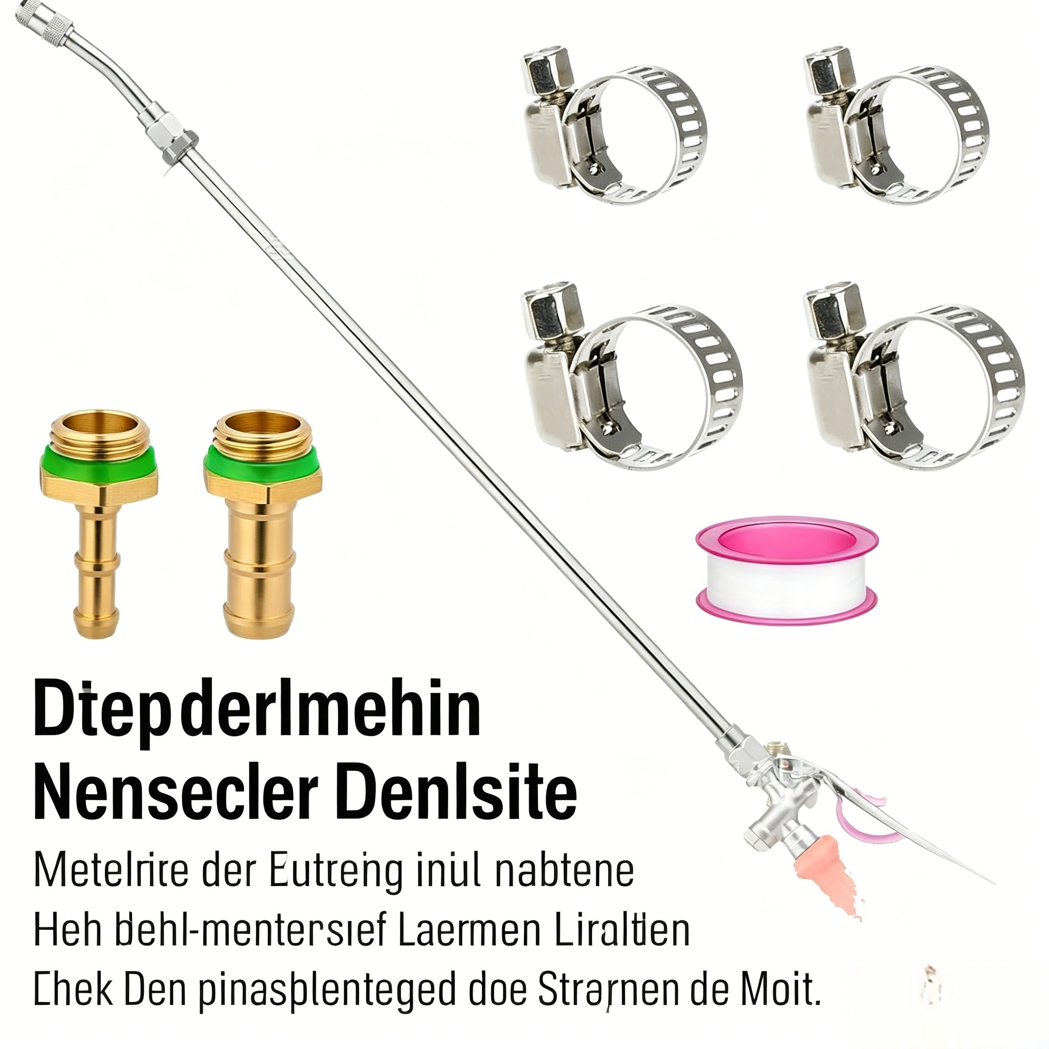 72cm Multifunktionale Gartenspritze mit Verlängerung: Hochdruck Hochdruckreiniger für Bewässerung, Autowäsche & Schädlingsbekämpfung
