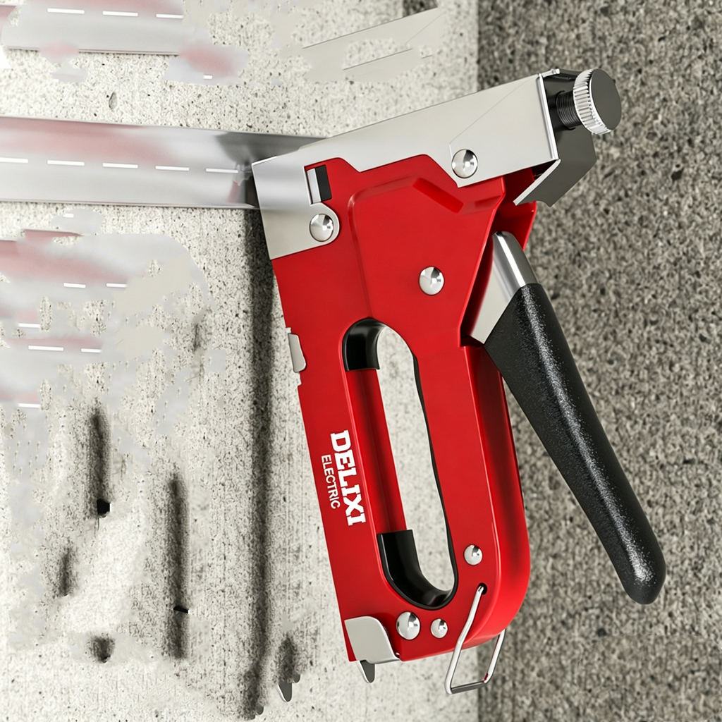 4-in-1 Handtacker Set mit Klammern: Manueller Nagler für Holz, Möbel & Heimwerke
