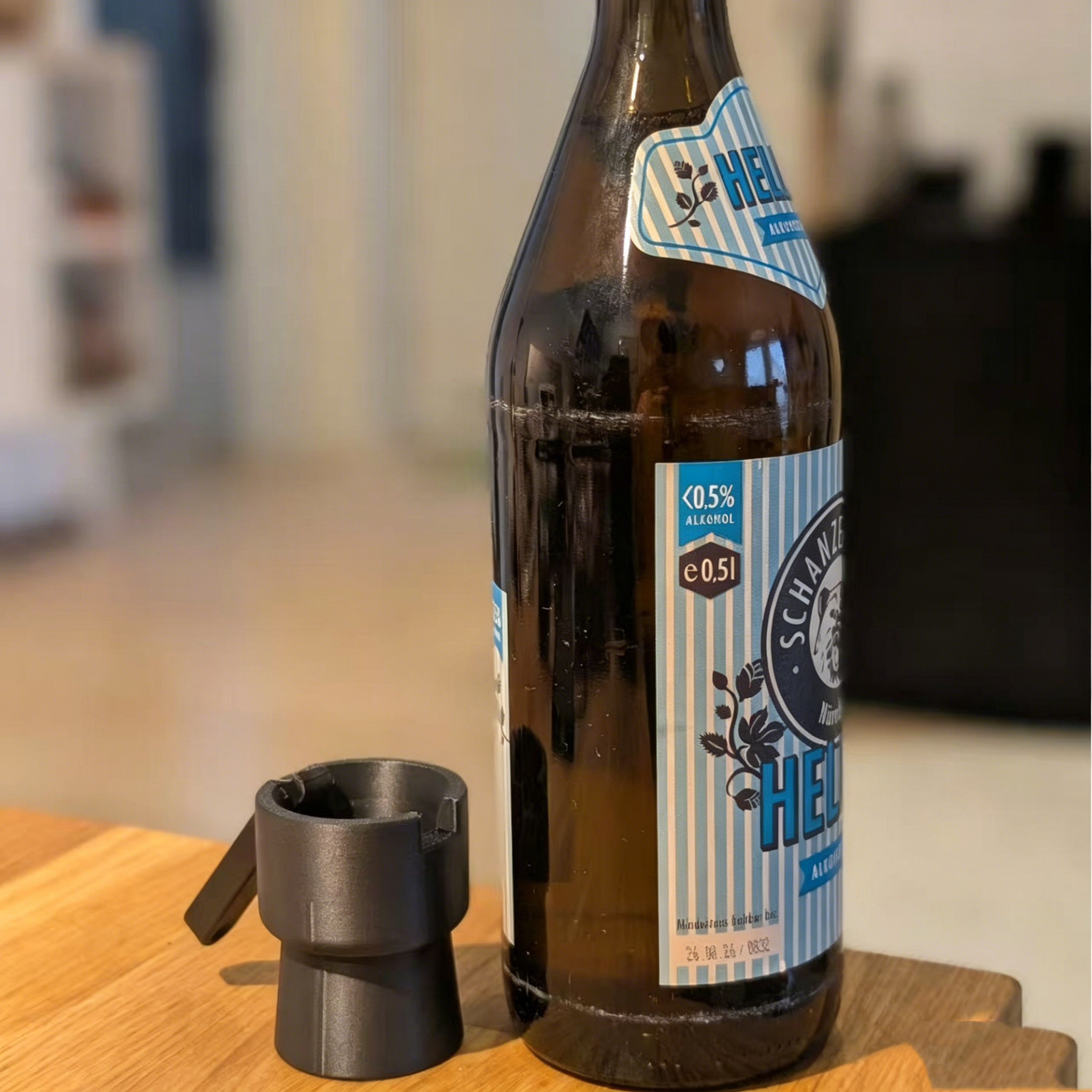 Flaschenöffner mit Schussfunktion: Kreativer 3D-Druck Bieröffner & Kronkorken-Abschussgerät
