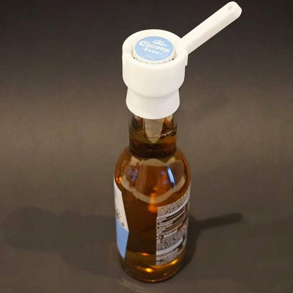 Flaschenöffner mit Schussfunktion: Kreativer 3D-Druck Bieröffner & Kronkorken-Abschussgerät