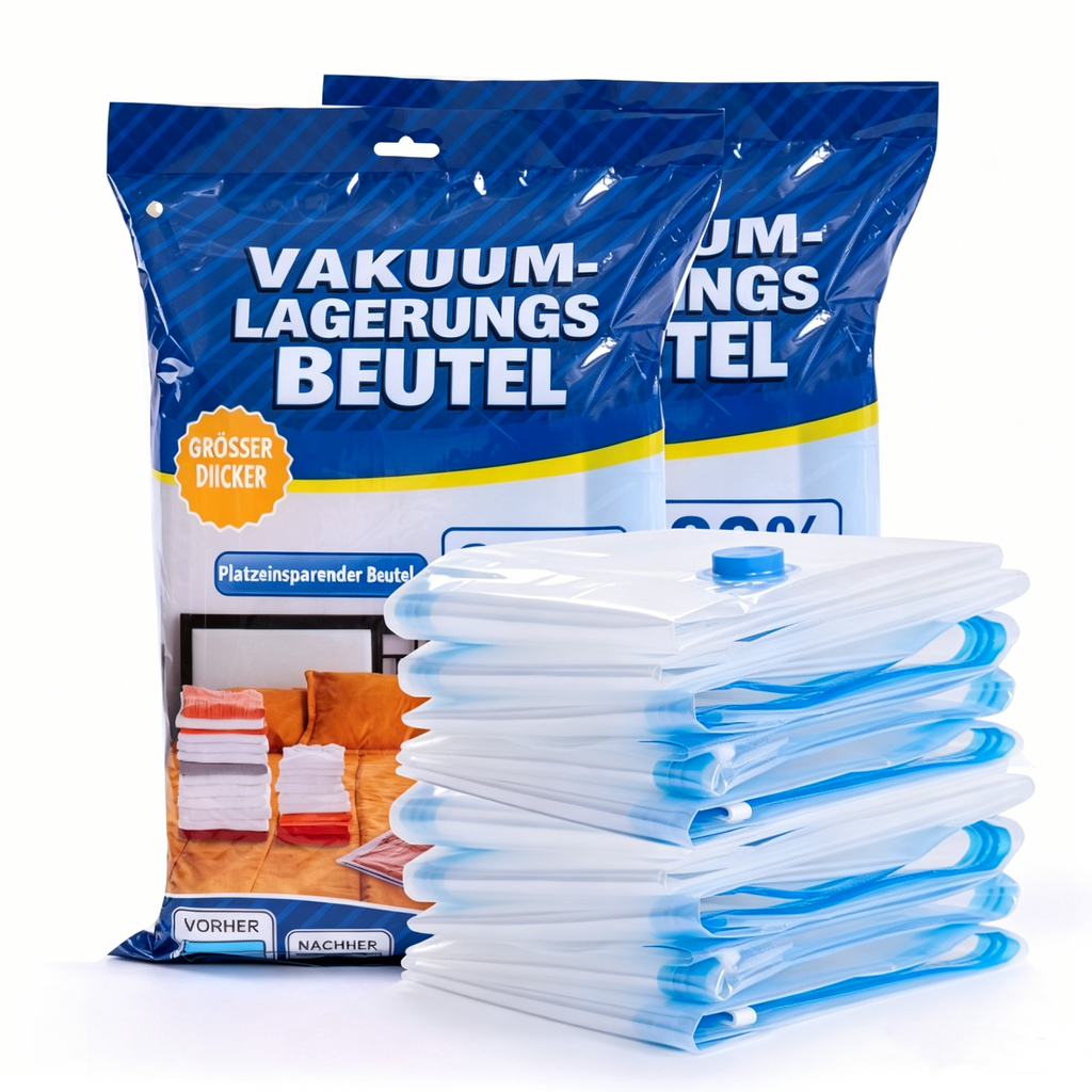 50*60cm Vakuumbeutel für Kleidung & Bettdecken: Extra dicke Vakuum-Aufbewahrungsbeutel aus PA+PE