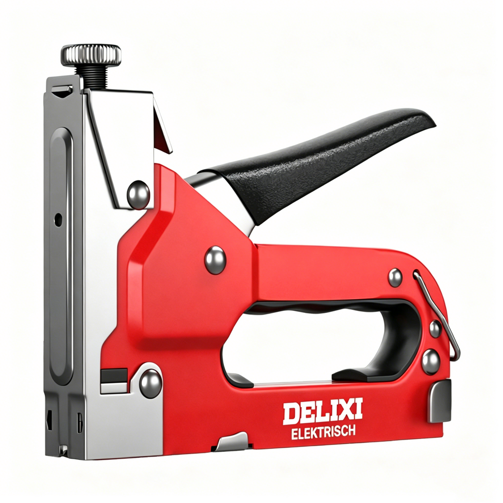 4-in-1 Handtacker Set mit Klammern: Manueller Nagler für Holz, Möbel & Heimwerke