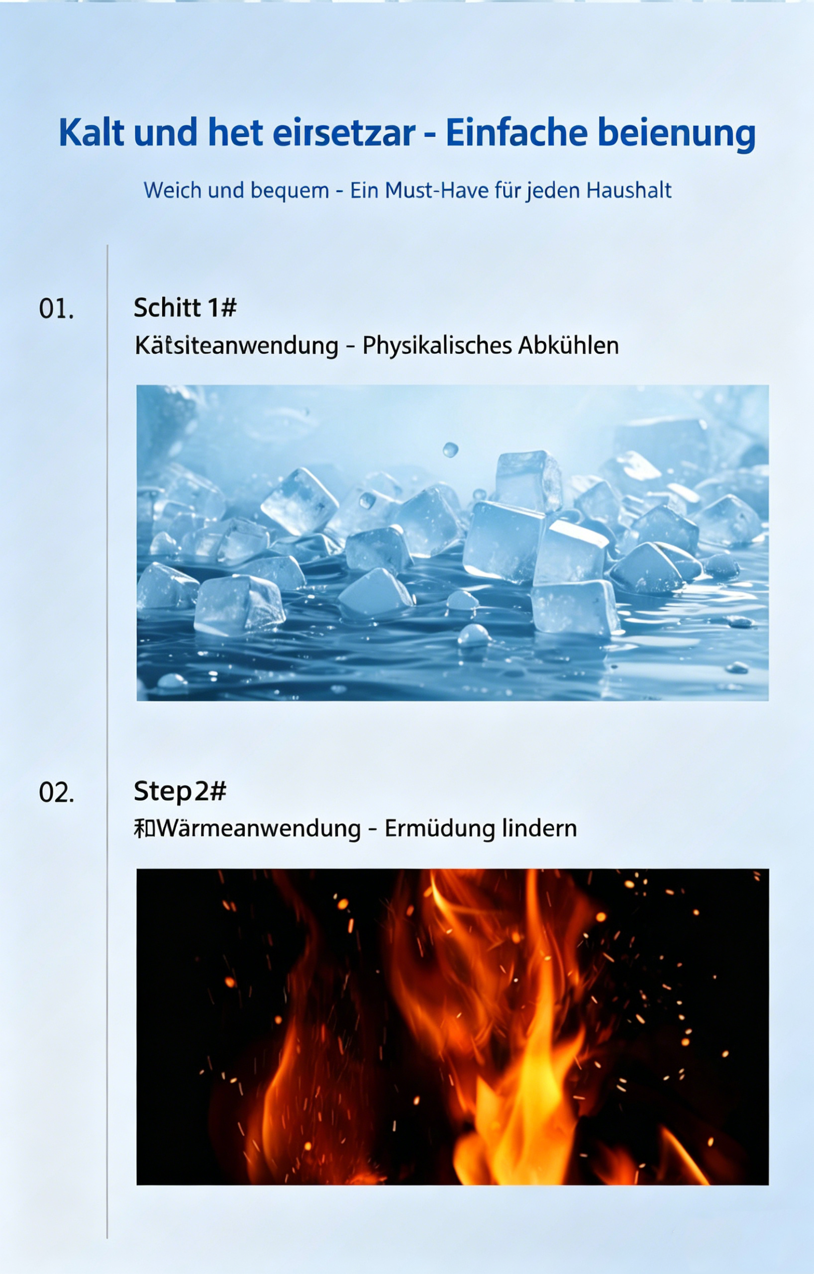 2-in-1 Gel-Kühlkappe: Kalt- & Warmkompresse mit Solid-Gel für den Kopf