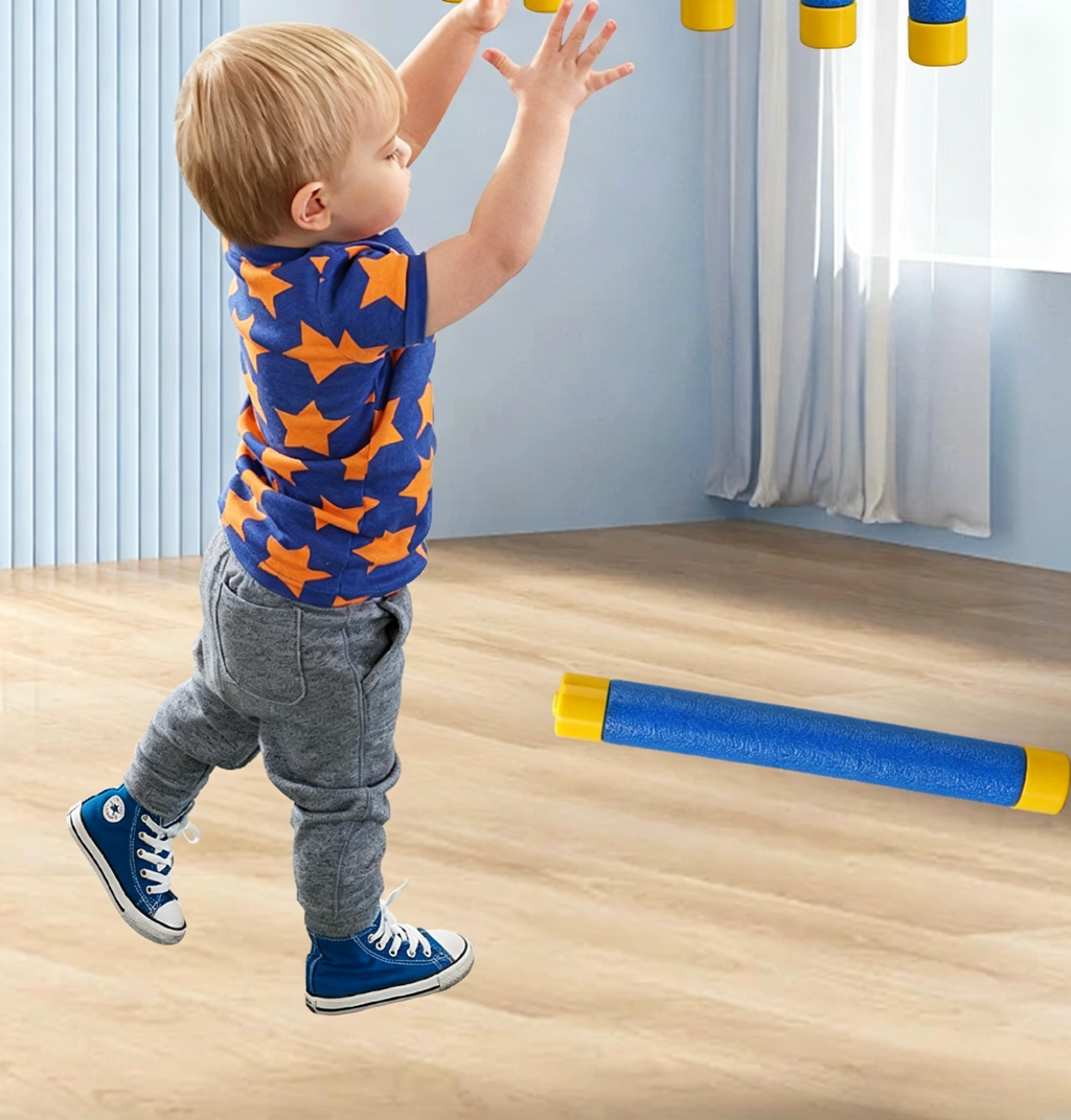 Elektrisches Reaktionsspiel für Kinder – Fangspiel mit 6 Stäben zur Förderung von Hand-Augen-Koordination