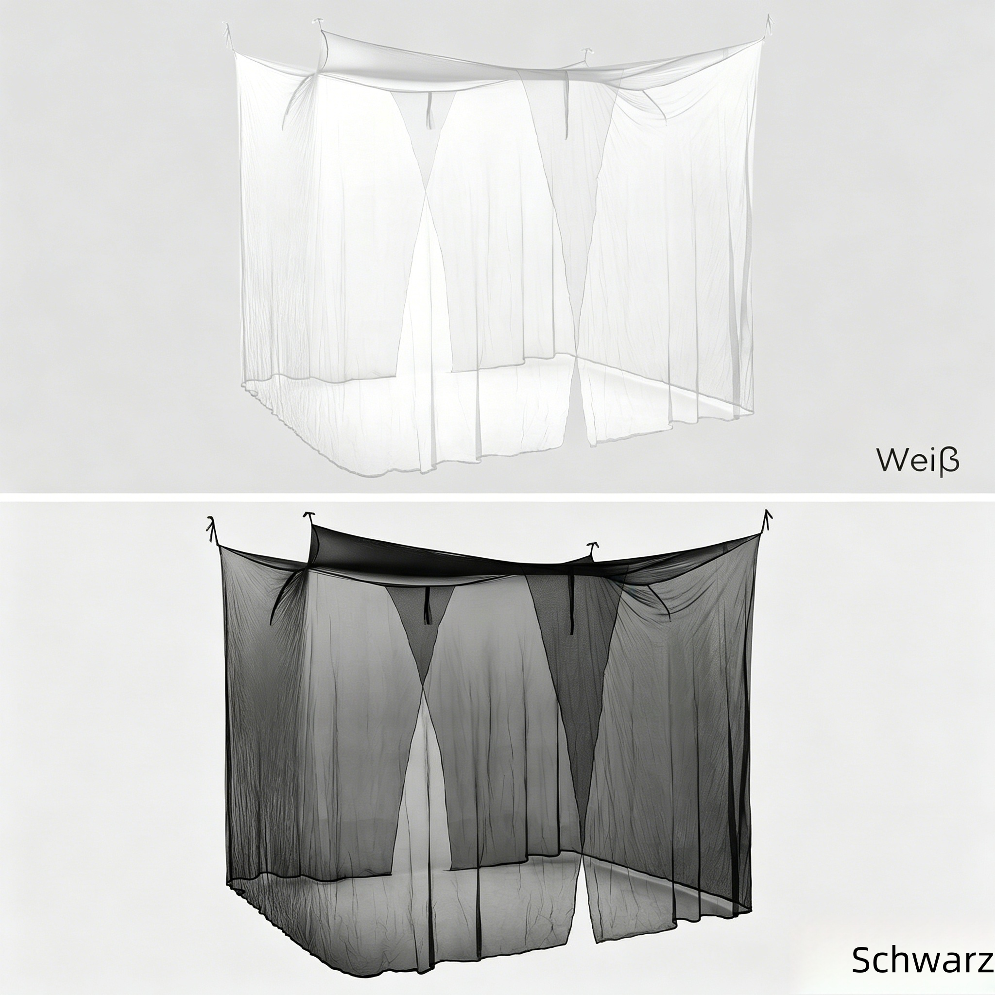 300 x 300 x 250 cm (16 m Aufhängeseil) Großes Moskitonetz für Garten & Terrasse: Insektenschutznetz für Outdoor-Esstisch & Pavillon