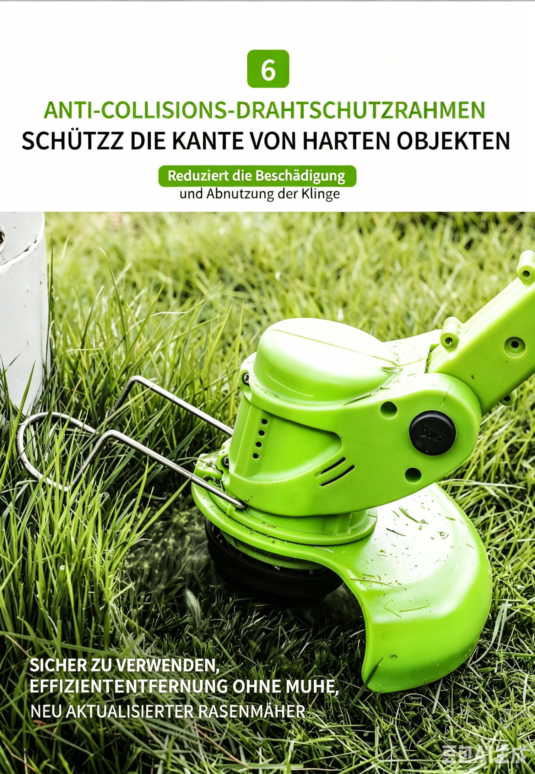 12V Akku Rasentrimmer Set für den Garten: Rasenkantenschneider mit 2 Akkus & Ladegerät
