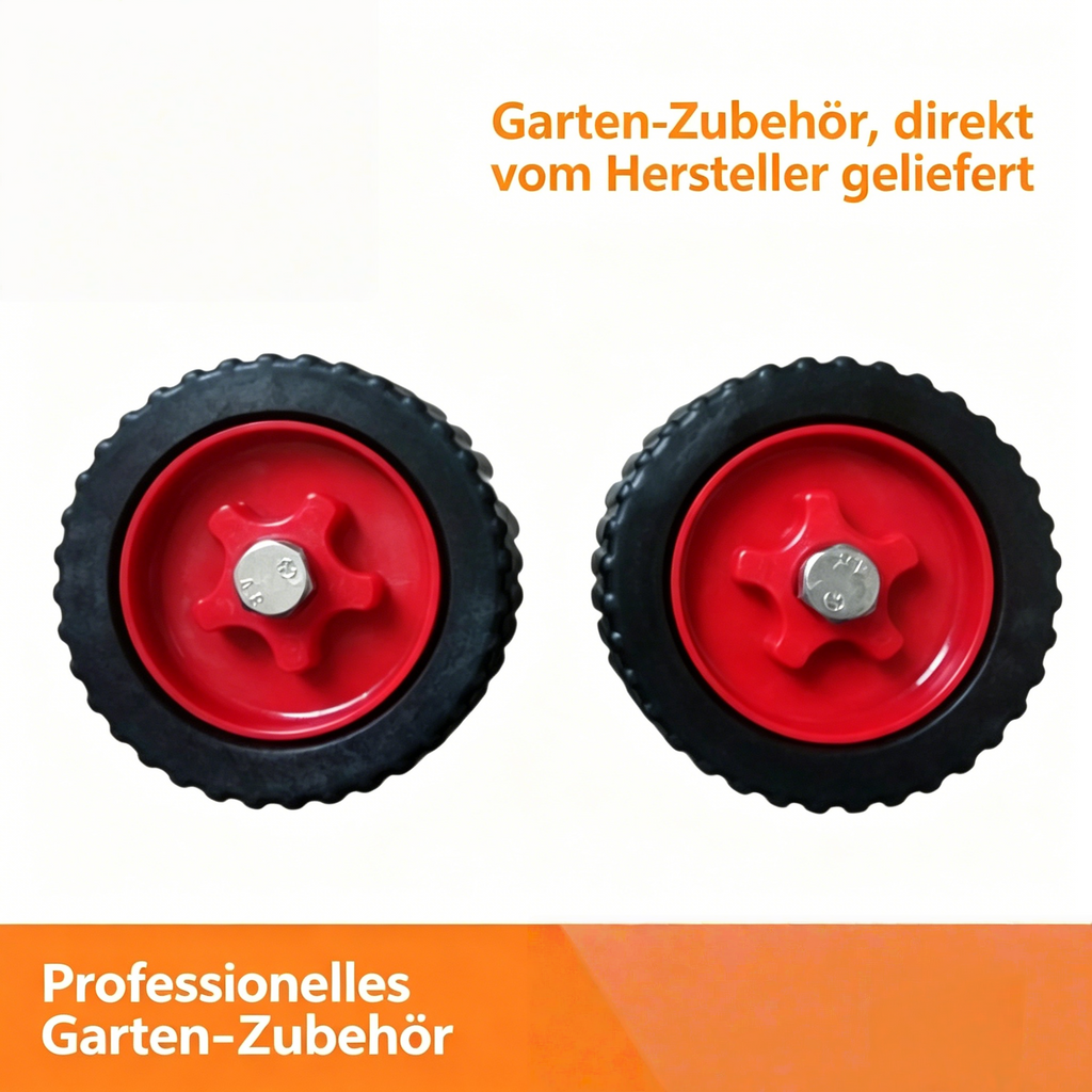 Universal Stützräder für Rasentrimmer & Motorsense: Führungsrad für 26mm/28mm Schaft