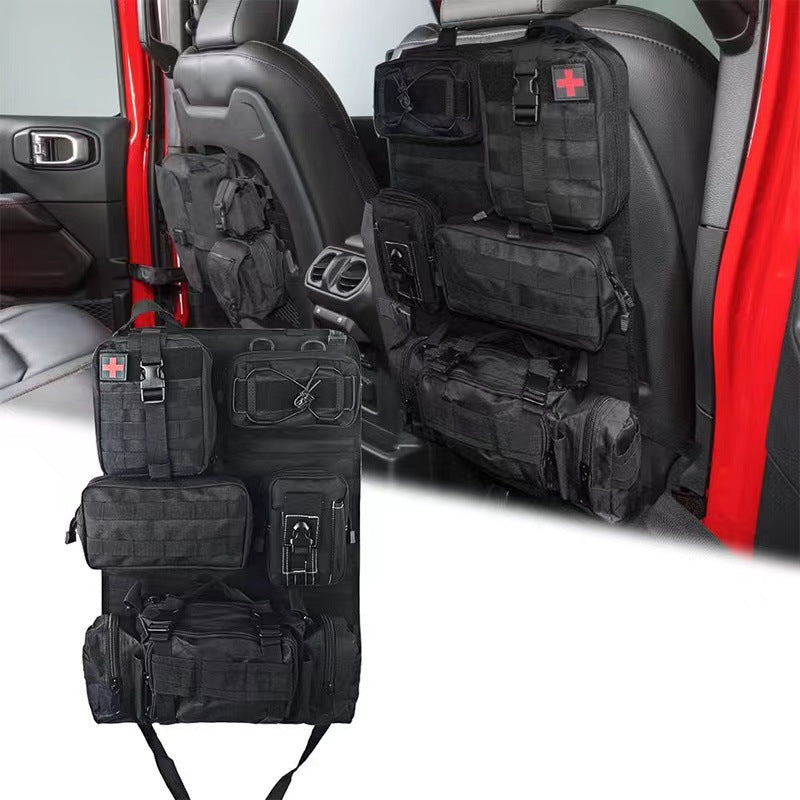 Taktischer Auto Rücksitz Organizer mit MOLLE-System – Multifunktionaler Sitzlehnen-Schutz – Militär-Stil Aufbewahrungstasche für KFZ & SUV