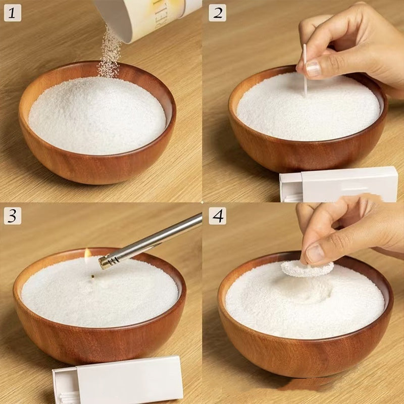 Premium Palmwachs für Eiskristall-Effekt – Naturreines Kerzenwachs für DIY Duftkerzen – Große Schneeflocken-Struktur