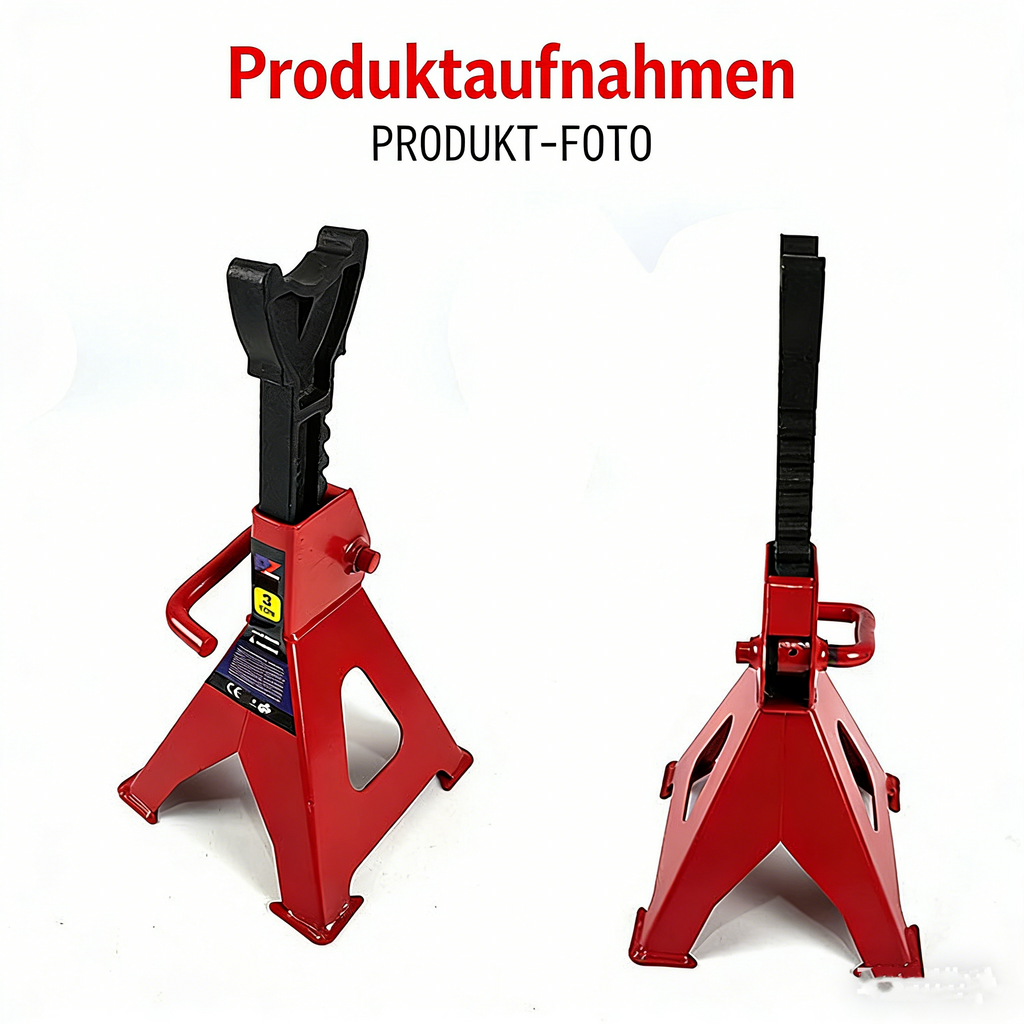2er Set Unterstellböcke für KFZ – Klappbare Abstellböcke mit hoher Tragkraft – Sicherheits-Stützböcke für Reifenwechsel & Reparatur – Robuste Wagenheber-Ständer