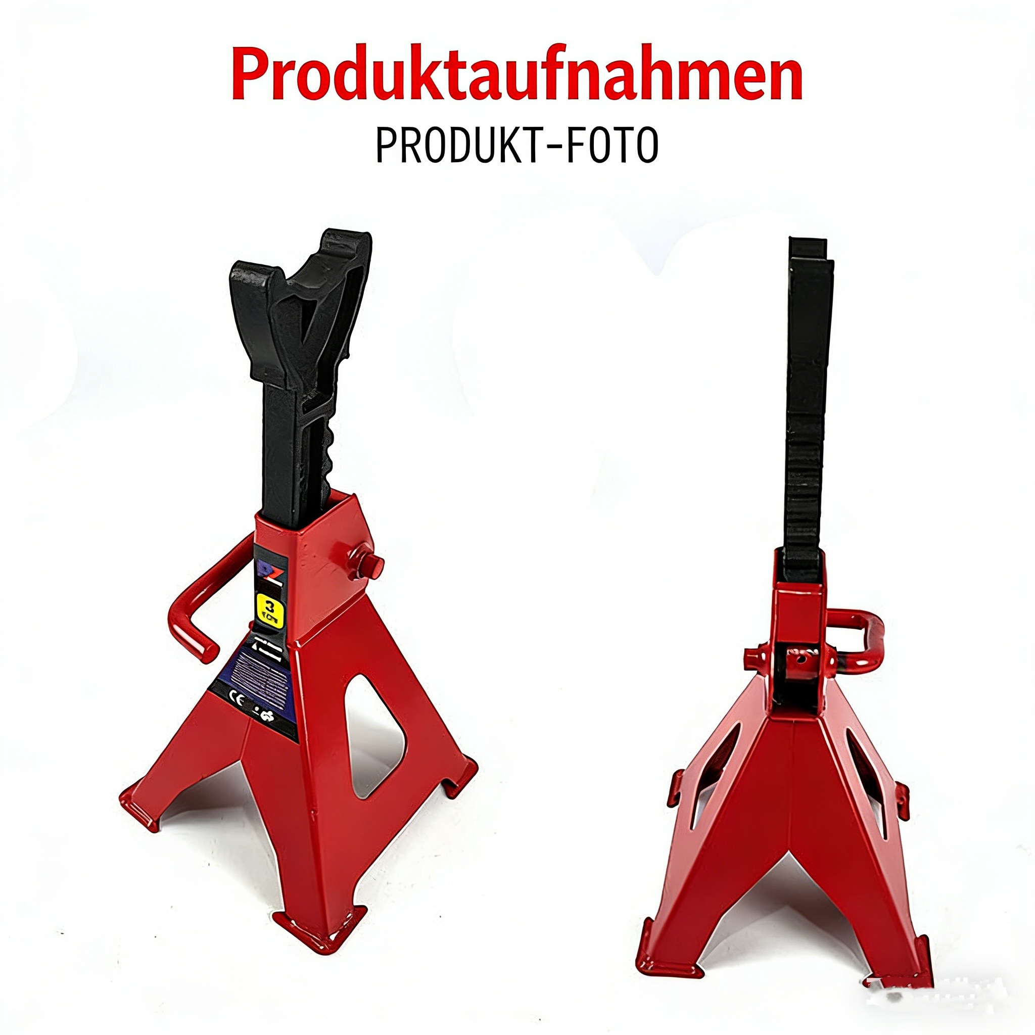 2er Set Unterstellböcke für KFZ – Klappbare Abstellböcke mit hoher Tragkraft – Sicherheits-Stützböcke für Reifenwechsel & Reparatur – Robuste Wagenheber-Ständer