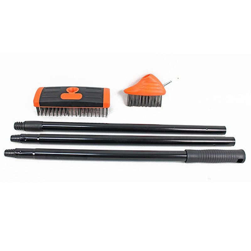 3-in-1 Unkrautbürste Set – Multifunktionale Gartenreinigungsbürste mit Auswechselbaren Stahlbürstenköpfen