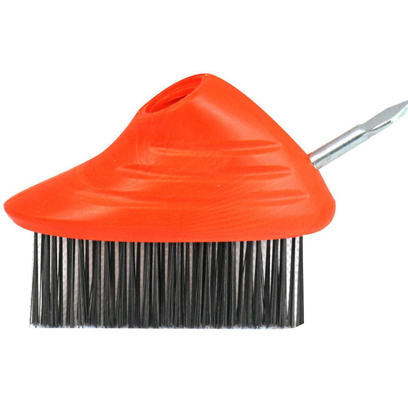 3-in-1 Unkrautbürste Set – Multifunktionale Gartenreinigungsbürste mit Auswechselbaren Stahlbürstenköpfen