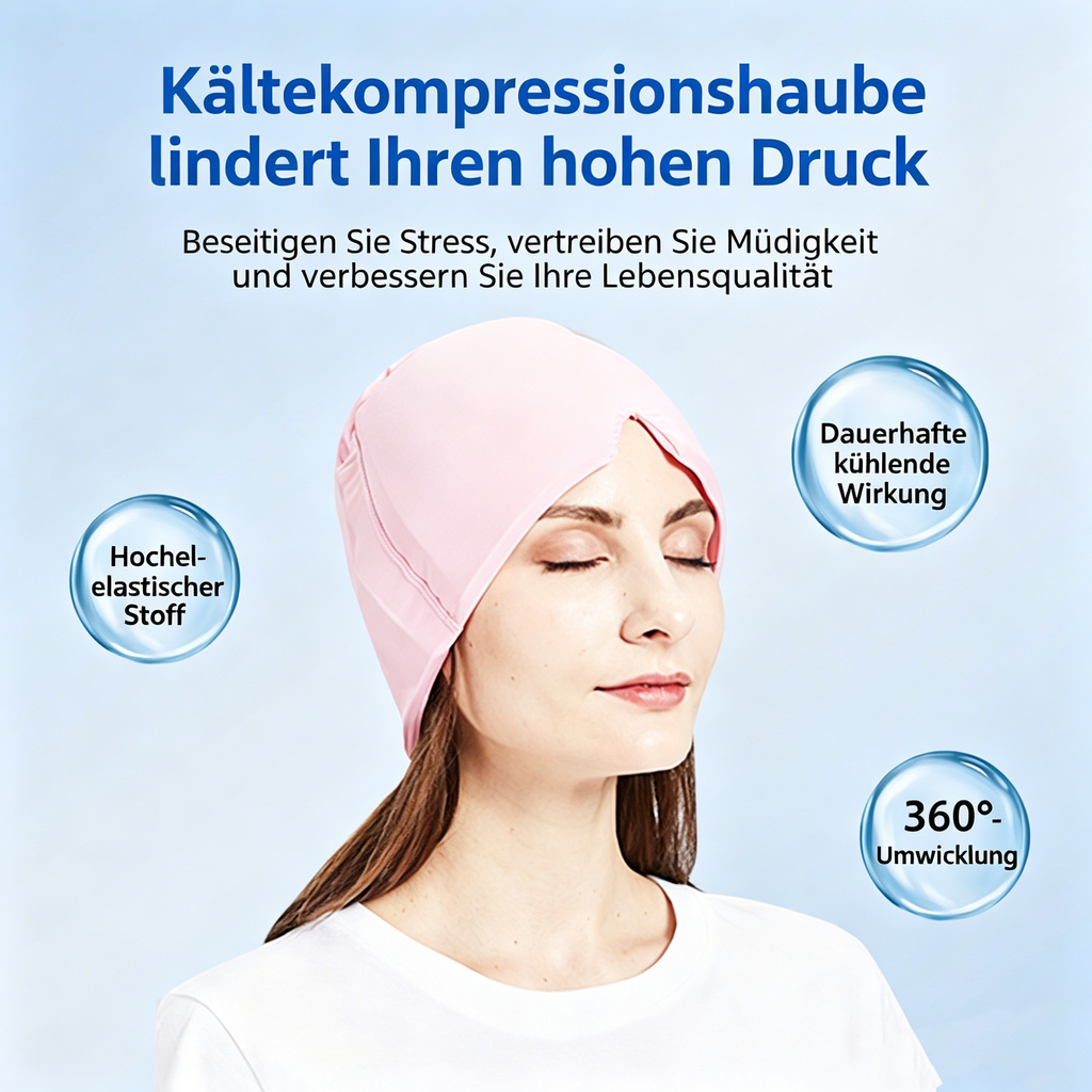 2-in-1 Gel-Kühlkappe: Kalt- & Warmkompresse mit Solid-Gel für den Kopf