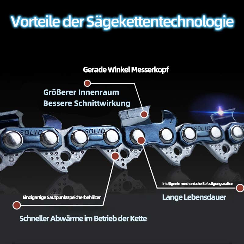 325 Universal Kettensäge Kette 16 Zoll - 1 groß 8 Holzsäge Kette für Elektrokettensägen