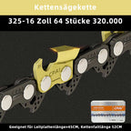 325 Universal Kettensäge Kette 16 Zoll - 1 groß 8 Holzsäge Kette für Elektrokettensägen