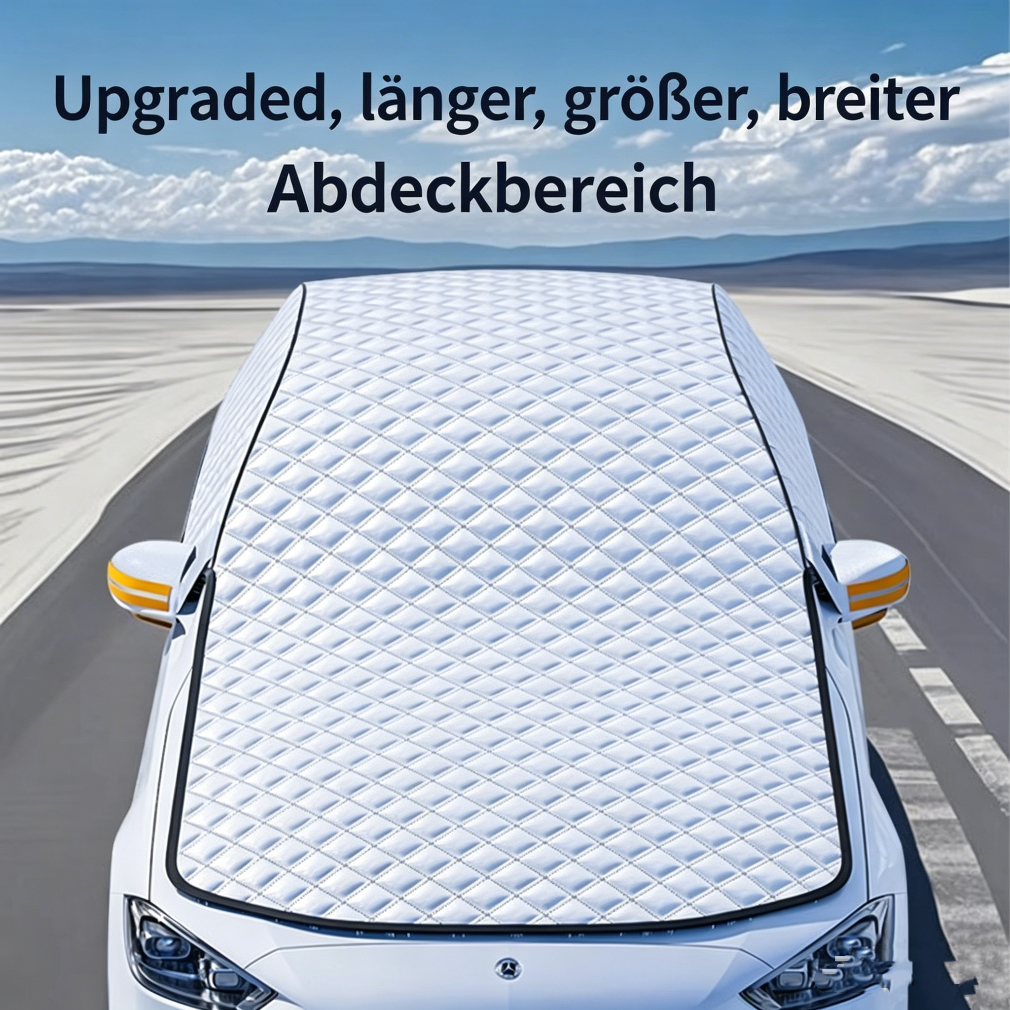 Frontscheibenabdeckung Auto 4-Jahreszeiten: Sonnenschutz & Eisschutzfolie für die Windschutzscheibe