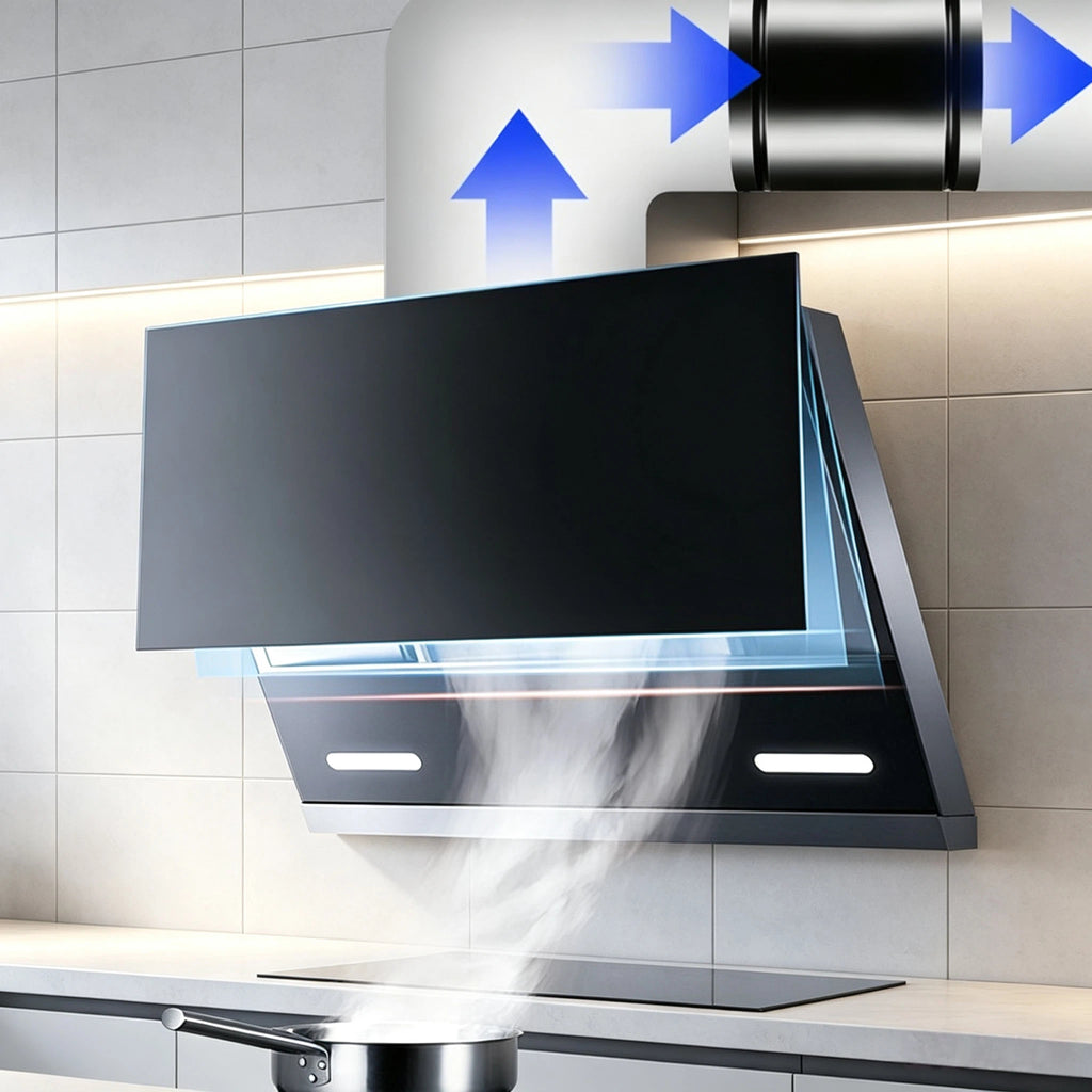 Rohrlüfter  Kanalventilator – Leistungsstarker Rohrventilator für Bad, Küche, Keller & Growbox – Starke Abluft & Zuluft Ventilator (Schwarz/Weiß)