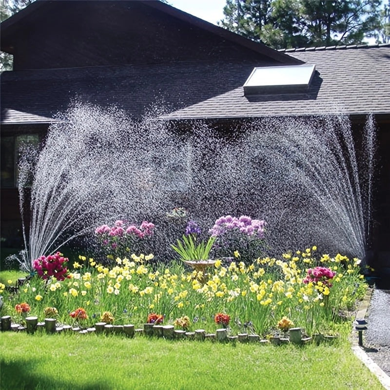 360° Automatischer Garten-Sprinkler mit Mehrfachdüsen | Bewässerungssystem & Rasenregner für Garten, Pflanzen, Rasenpfleg