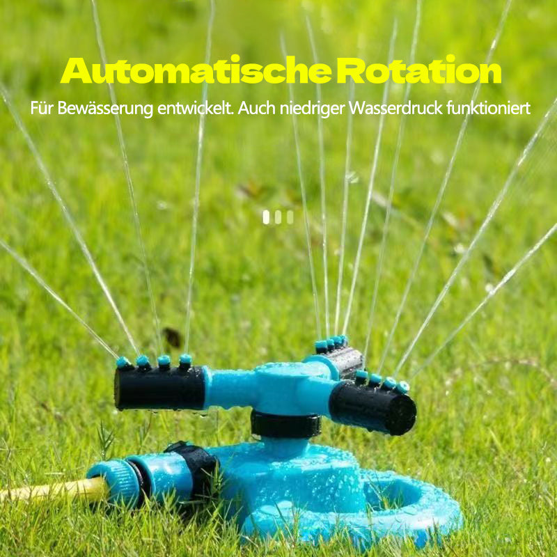 360° drehbarer Gartensprinkler für Gemüse & Garten – automatischer Bewässerungssprenger für Grünflächen & Landwirtschaft