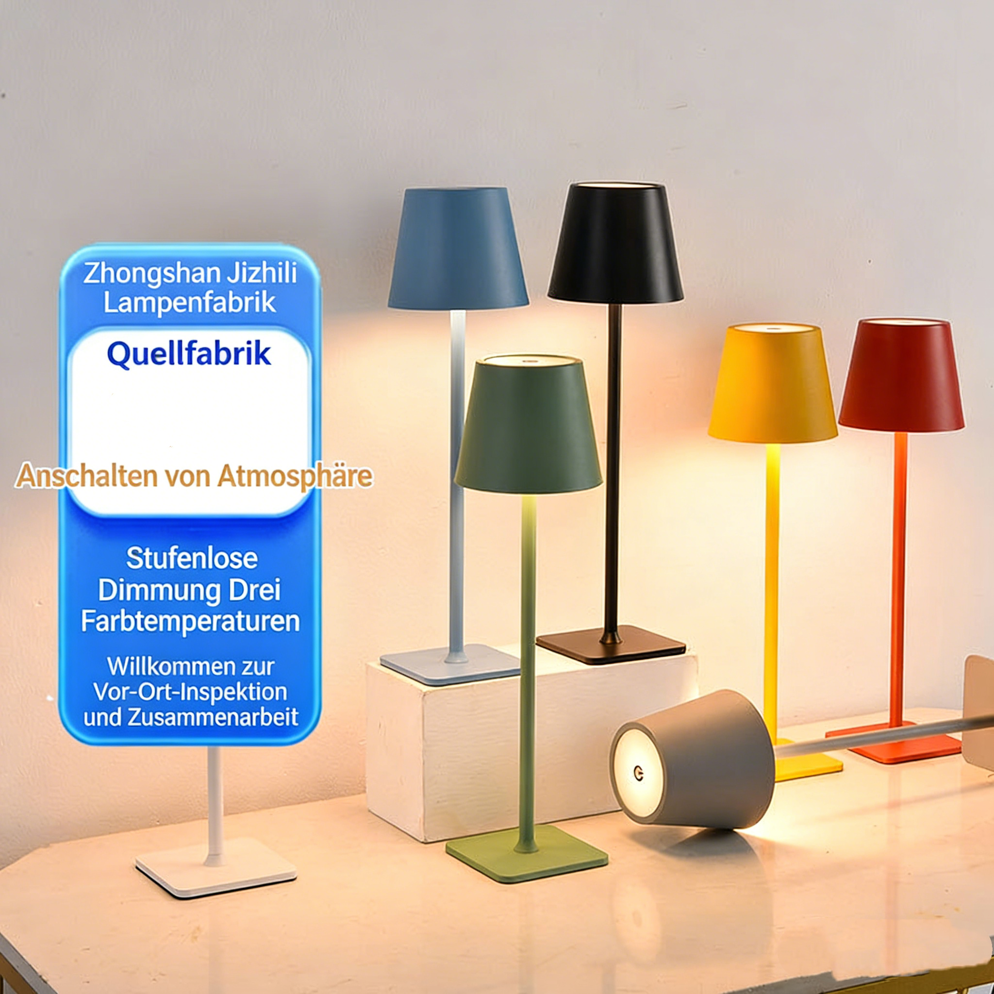 3600mAh Sigor Nuindie LED-Akku-Tischleuchte Geschenk Geburtstag