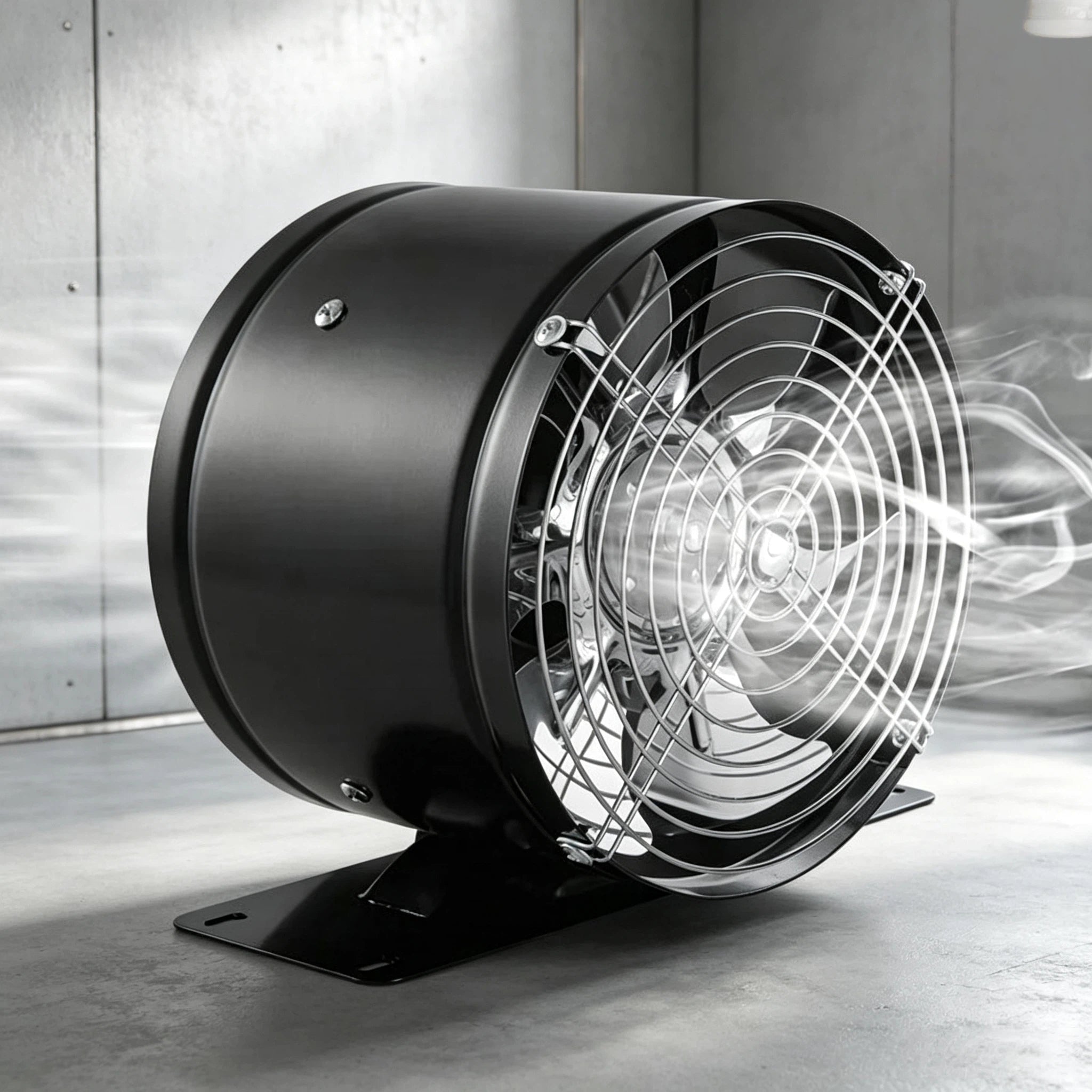 Rohrlüfter  Kanalventilator – Leistungsstarker Rohrventilator für Bad, Küche, Keller & Growbox – Starke Abluft & Zuluft Ventilator (Schwarz/Weiß)