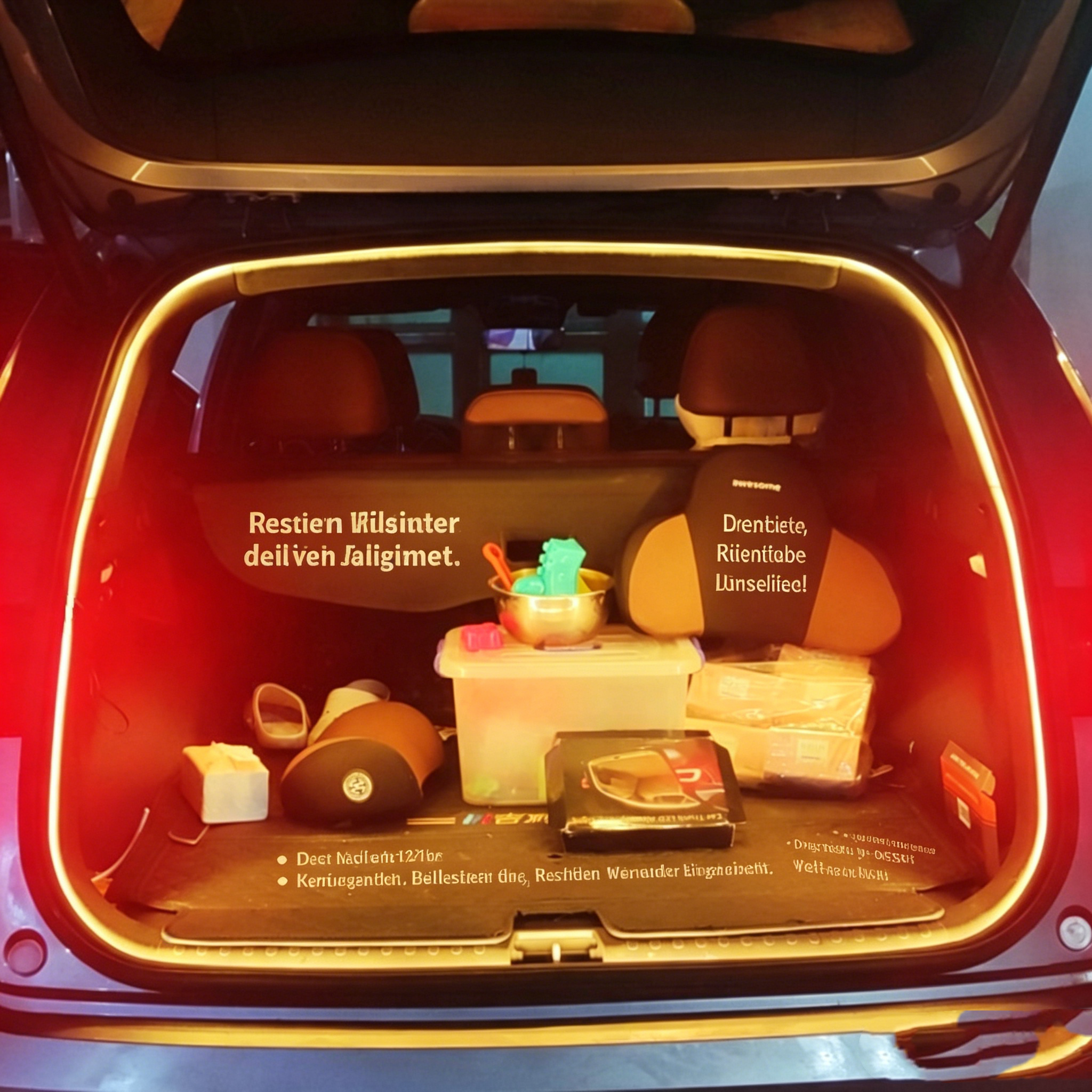 LED Kofferraumbeleuchtung mit Bewegungsmelder: Magnetische Auto-Innenbeleuchtung universell