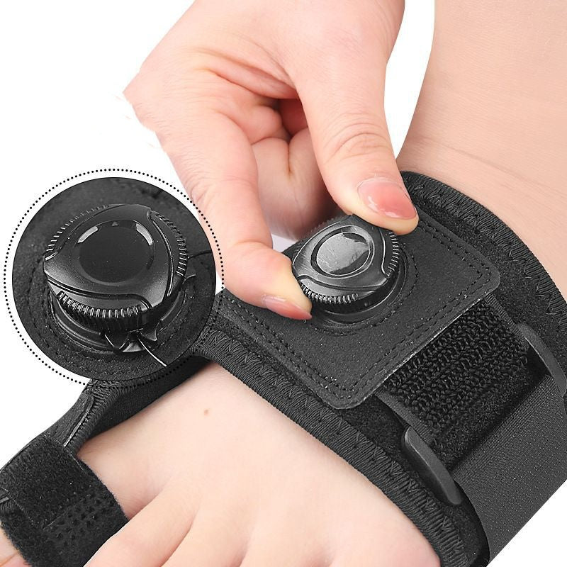 Orthopädische Hallux Valgus Schiene mit Drehknopf: Verstellbare Zehenkorrekturschiene für Damen und Herren