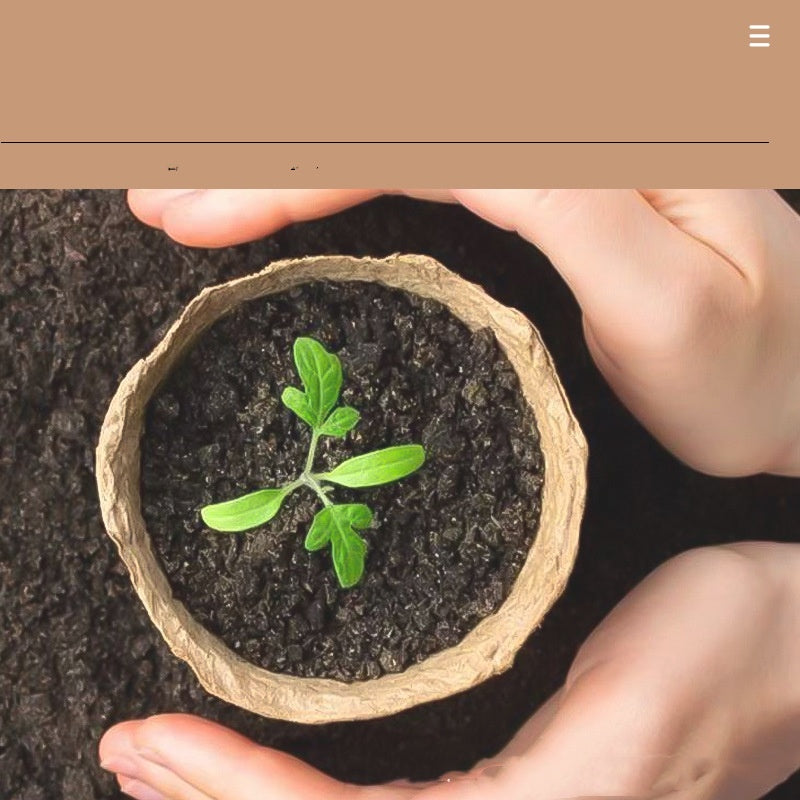 Biologisch abbaubare Anzuchttöpfe Set – Umweltfreundliche Aussaatschalen für Setzlinge – Torffreie Pflanzen-Anzuchtplatte – Direktes Einpflanzen ohne Umtopfschock