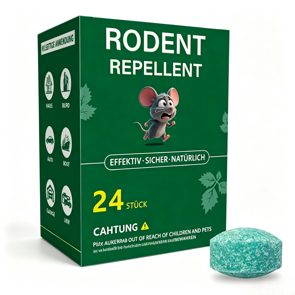 2-teiliges Set Mausabwehrkugeln mit Natürlicher Pflanzenformel – 100% Pflanzliches Nagetier-Repellent gegen Mäuse & Ratten, 30–60 Tage Schutz für Haus, Auto, Garage & Garten