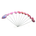 3D Schmetterling Steckdeko Doppel Schicht 10er Set PVC Garten Rasen Deko Einstecker